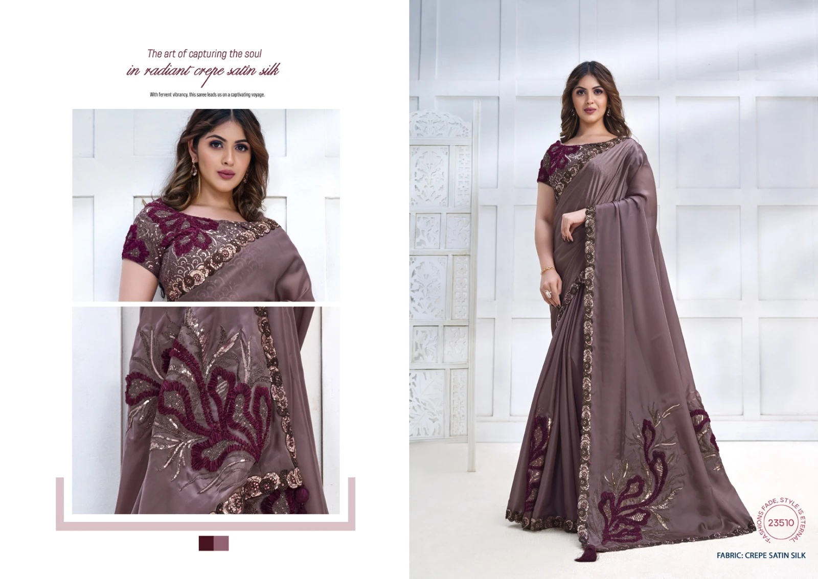 Mahotsav Mohmanthan 23500 Series Majestica Fancy Wholesale Designer Sarees Catalog — Wholesale Sarees, MPA wholesale from Surat - Gallery Image 10